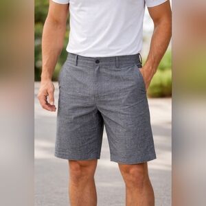 Navy Heathered MAELREG Heather Performance Golf Shorts Size 36